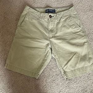 American Eagle‎ Shorts Mens 28 Tan Classic Chinos 9" Inseam Khaki